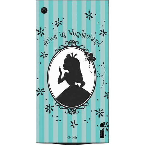 Disney Alice in Wonderland (animated) Silhouette in the Mirror XBox Series X Digital Edition Console Skin
